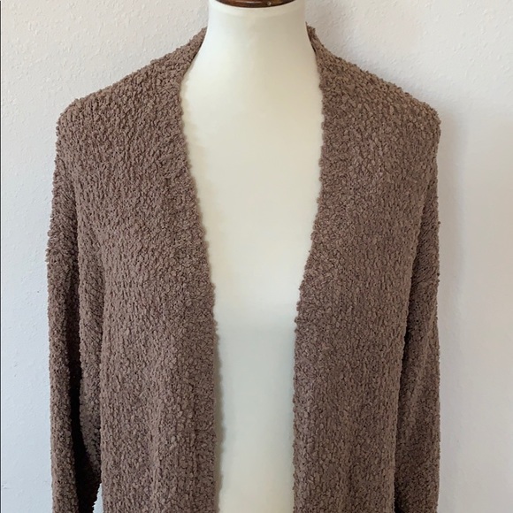 🆕 Soft Mocha Popcorn Cardigan with Pockets - Picture 6 of 7